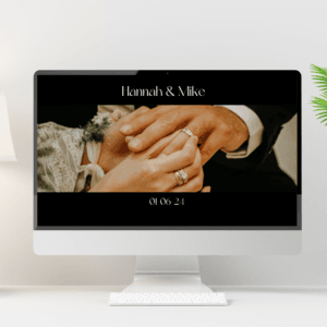 Wedding website design