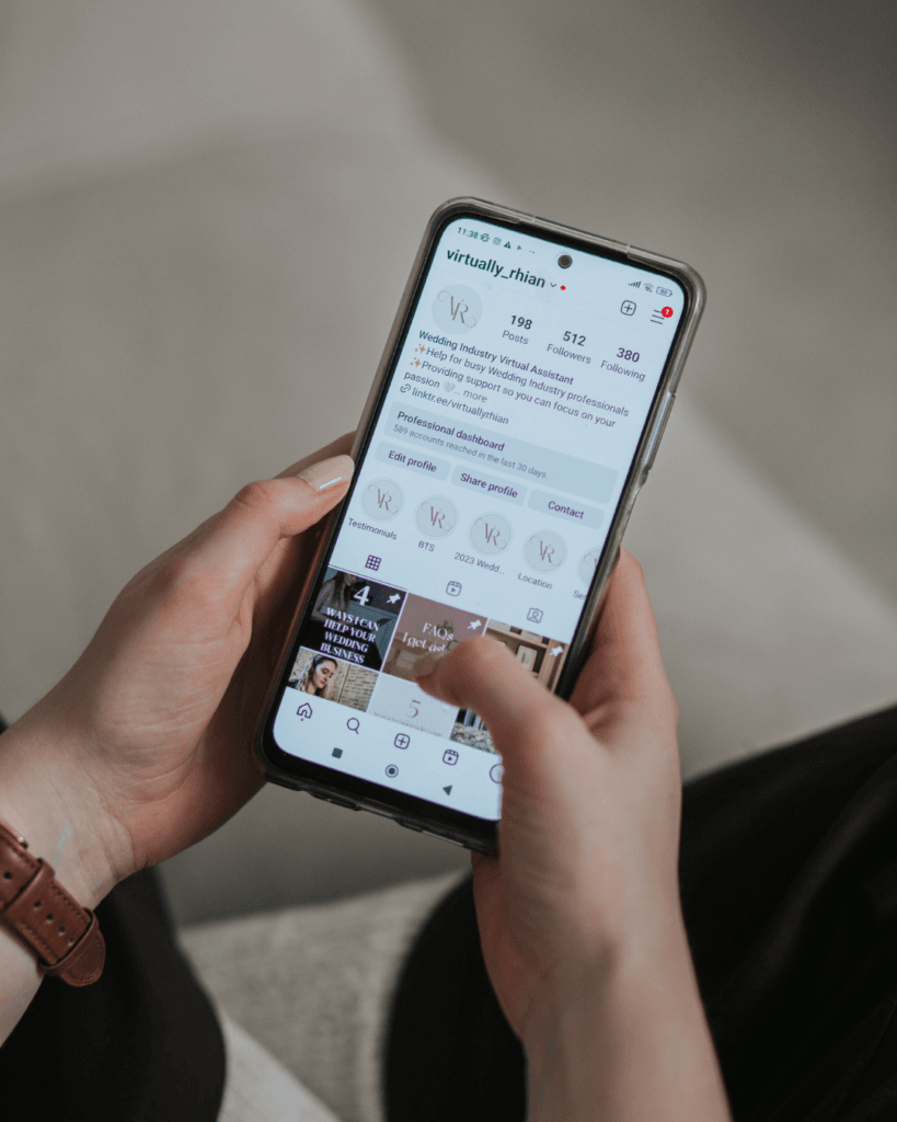 wedding business instagram