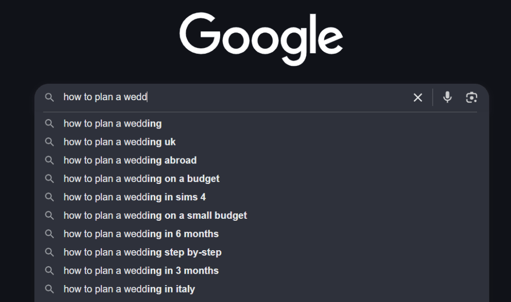 free keyword research for wedding blogs
