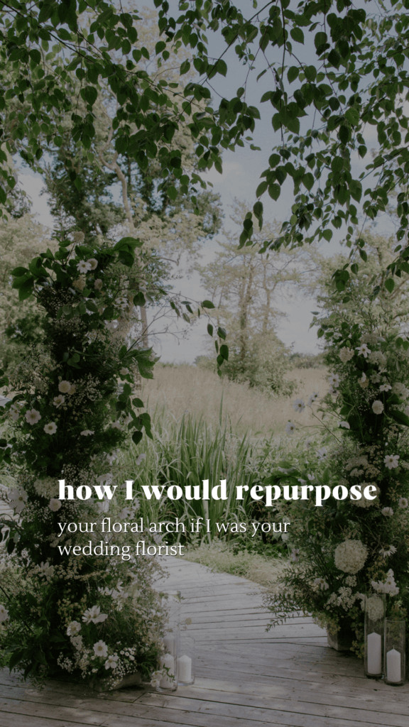 What to post to Instagram stories as a wedding florist